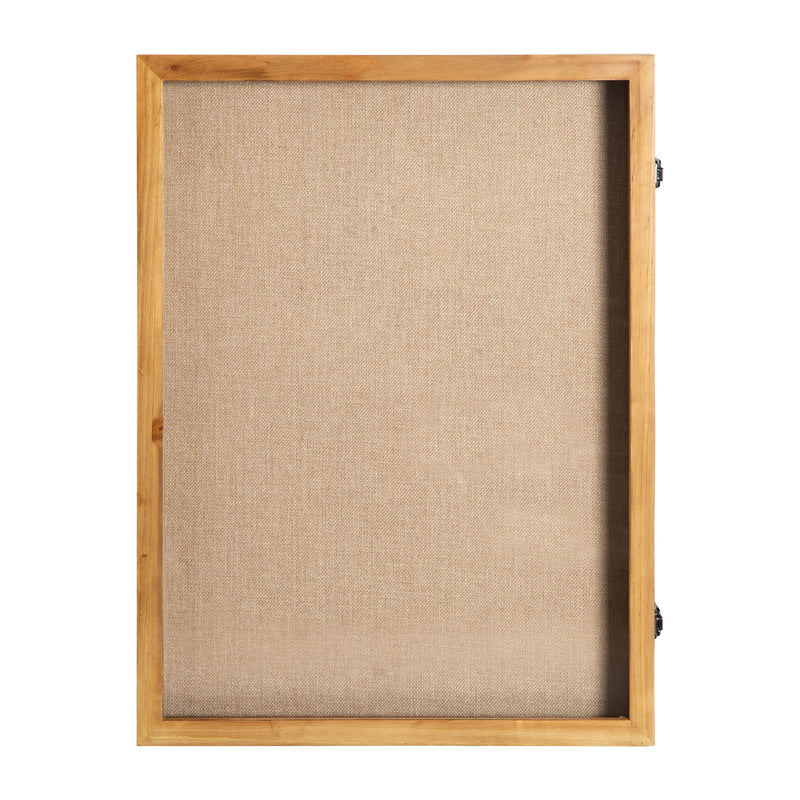 Miller 18x24 Wooden Display Case with Linen Overlay