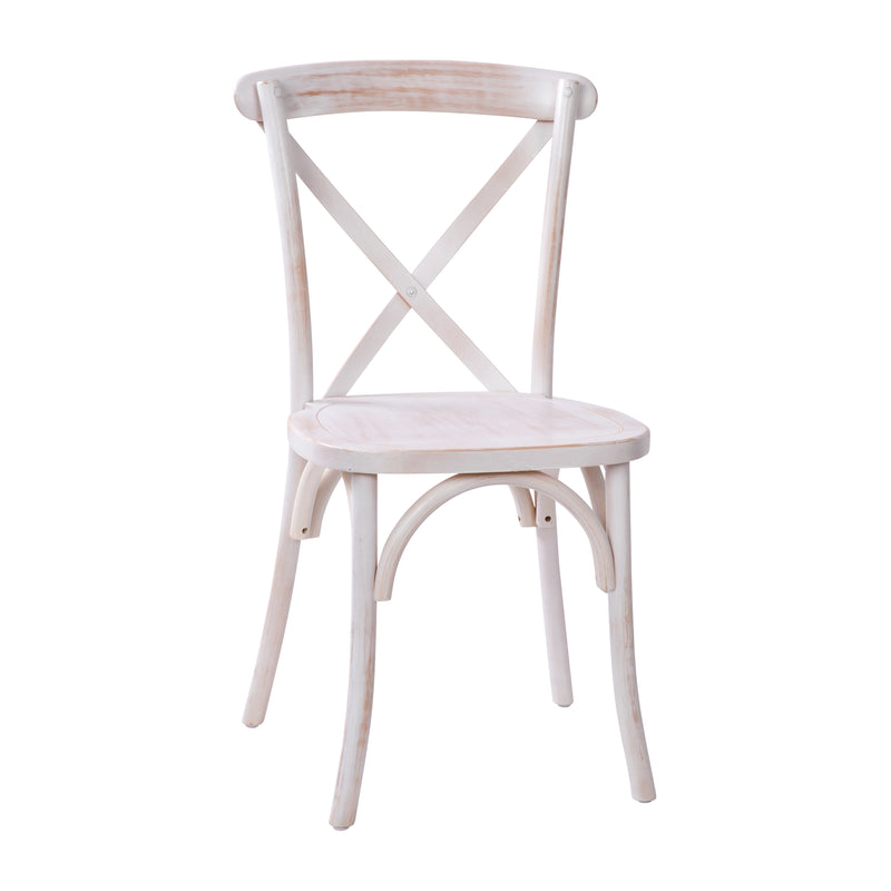 Bardstown X-Back Bistro Style Wooden High Back Dining Chair