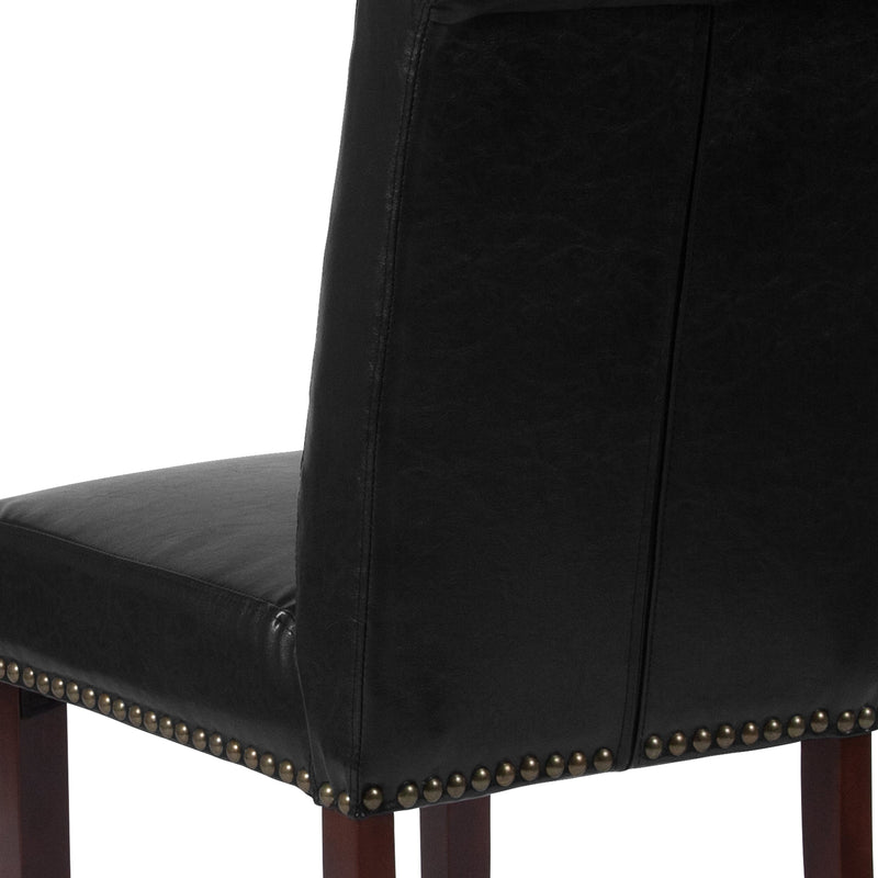 Falmouth Upholstered Parsons Chair with Nailhead Trim - Set of 4