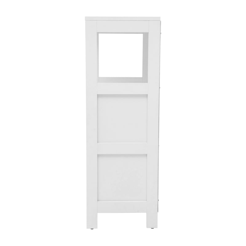 Delilah 2 Drawer Bathroom Storage Cabinet Organizer with Open Display Shelf