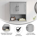 Vigo Wall Mounted Bathroom Medicine Cabinet with Adjustable Cabinet Shelf, Lower Open Shelf, and 2 Magnetic Closure Doors