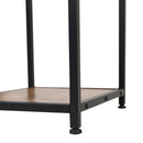 Kramer Metal Bar and Wine Table with Bottle Storage and Hanging Stemware Holders