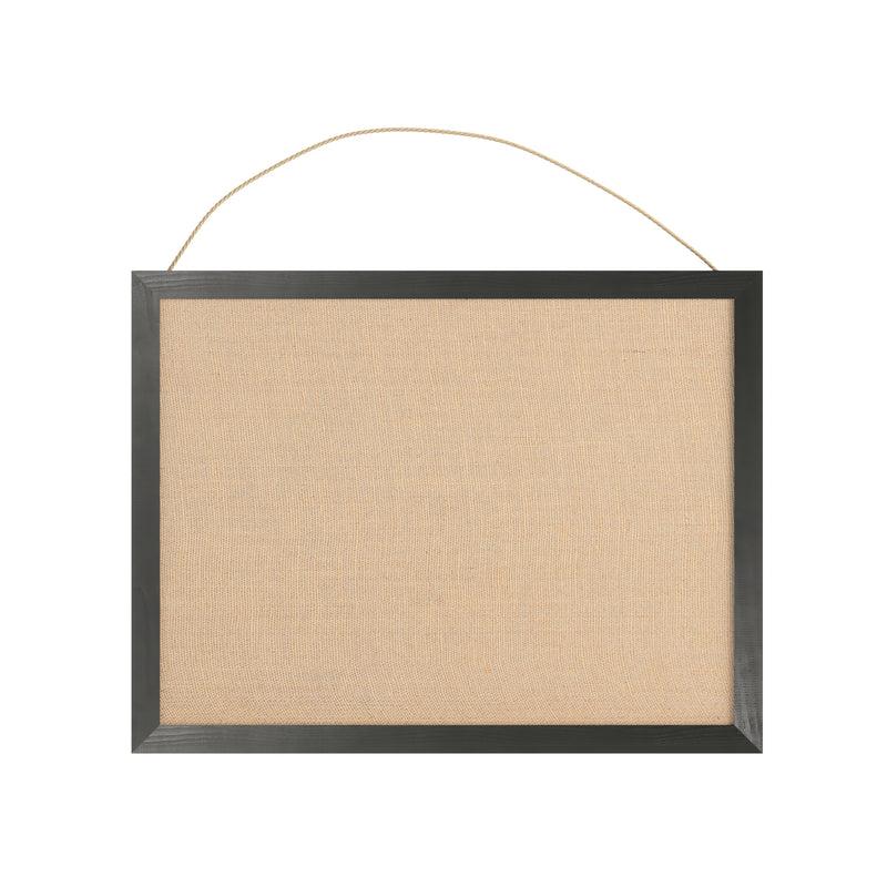 Clarey 18x24 Linen Display Board with Wooden Frame and Push Pins