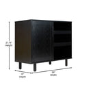 Aloise Bar and Sideboard with Storage Cabinet, Hanging Stemware Holders and Bottle Storage