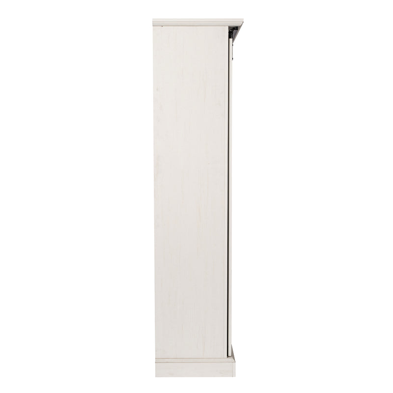 Finnoula 36" Wide Farmhouse Storage Cabinet, Semi-Open Storage with Sliding Barn Door