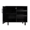Aloise Bar and Sideboard with Storage Cabinet, Hanging Stemware Holders and Bottle Storage