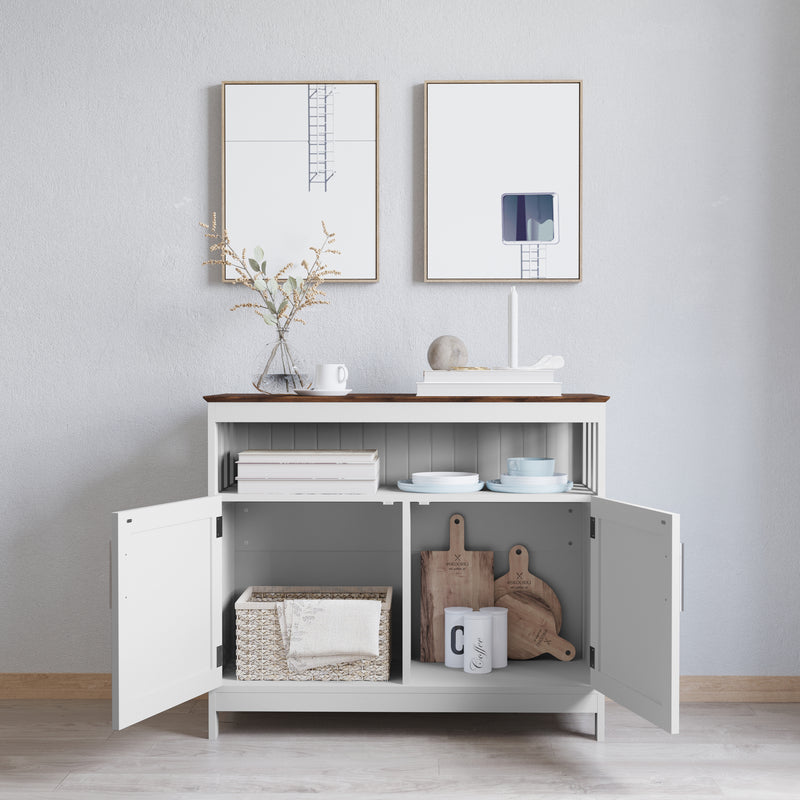 Tanner Buffet and Sideboard with Storage Cabinet and Upper Shelf