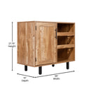 Aloise Bar and Sideboard with Storage Cabinet, Hanging Stemware Holders and Bottle Storage