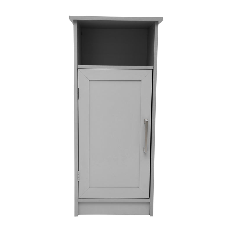 Vigo Bathroom Storage Cabinet with Adjustable Cabinet Shelf, Upper Open Shelf, and Magnetic Closure Door