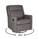 Dara 3-in-1 Traditional Manual Recliner Rocker Swivel Glider Chair