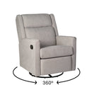 Dara 3-in-1 Traditional Manual Recliner Rocker Swivel Glider Chair