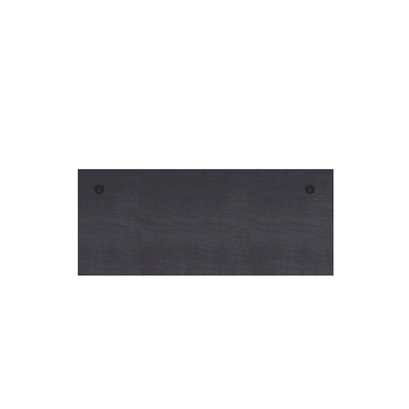 Enid Black Wash Pine Wood 24 Inch Wall Mount Storage Rack with Hanging Hooks and Upper Display Shelf