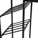 Kramer Metal Bar and Wine Table with Bottle Storage and Hanging Stemware Holders