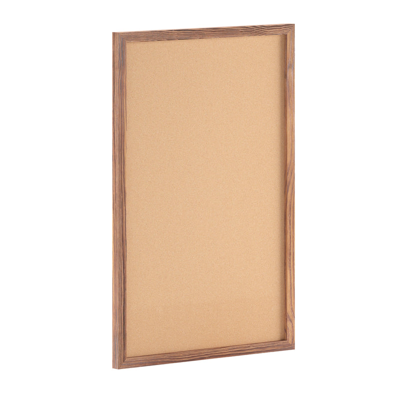 Cristal 24x36 Cork Display Board with Wooden Frame and Push Pins