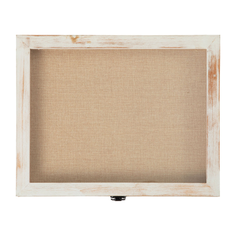 Miller 11x14 Wooden Display Case with Linen Overlay