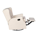 Abby 3-in-1 Wingback Manual Recliner Rocker Swivel Glider Chair