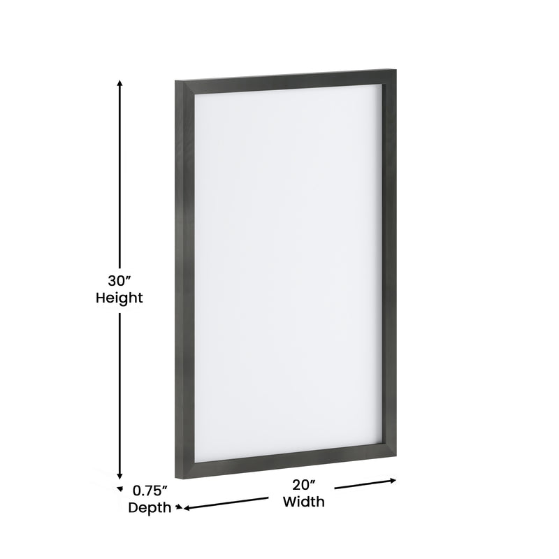 Cilla 20x30 Magnetic White Board with Dry Erase Marker, 4 Magnets and Eraser