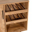 Aloise Bar and Sideboard with Storage Cabinet, Hanging Stemware Holders and Bottle Storage