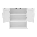 Vigo Wall Mounted Bathroom Medicine Cabinet with Adjustable Cabinet Shelf, Lower Open Shelf, and 2 Magnetic Closure Doors