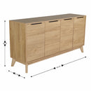 Blakely 60" Mid-Century Modern TV Stand Made with Durable Engineered Wood  Accommodates 55"- 64" TV's
