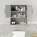 Vigo Wall Mounted Bathroom Medicine Cabinet with Adjustable Cabinet Shelf, Lower Open Shelf, and 2 Magnetic Closure Doors