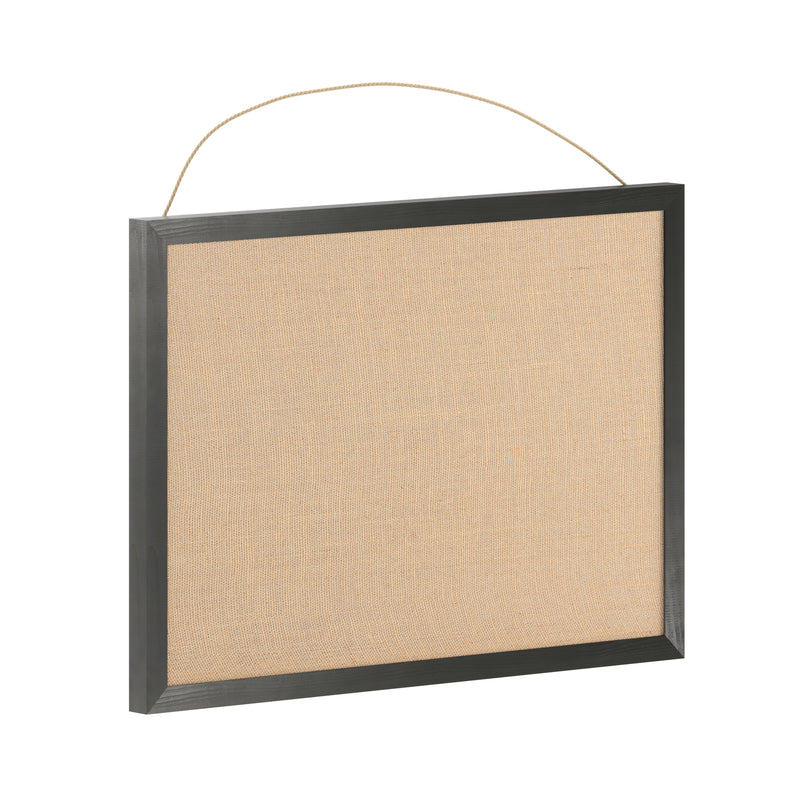 Clarey 20x30 Linen Display Board with Wooden Frame and Push Pins