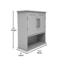 Vigo Wall Mounted Bathroom Medicine Cabinet with Adjustable Cabinet Shelf, Lower Open Shelf, and 2 Magnetic Closure Doors