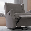 Abby 3-in-1 Wingback Manual Recliner Rocker Swivel Glider Chair