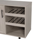 Aloise Bar and Sideboard with Storage Cabinet, Hanging Stemware Holders and Bottle Storage