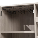 Aloise Bar and Sideboard with Storage Cabinet, Hanging Stemware Holders and Bottle Storage
