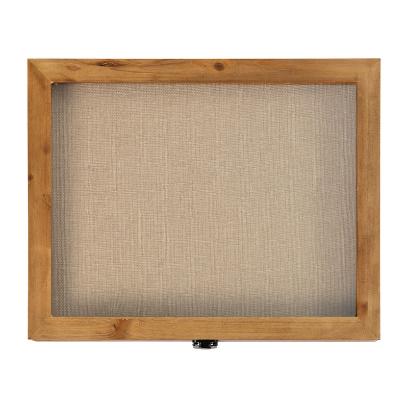 Miller 11x14 Wooden Display Case with Linen Overlay