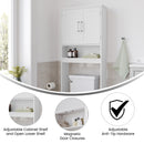 Vigo Over the Toilet Bathroom Organizer with Shelves and Magnetic Closure Doors