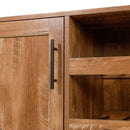 Aloise Bar and Sideboard with Storage Cabinet, Hanging Stemware Holders and Bottle Storage