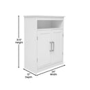 Vigo Bathroom Storage Cabinet with Adjustable Cabinet Shelf, Upper Open Shelf, and 2 Magnetic Closure Doors