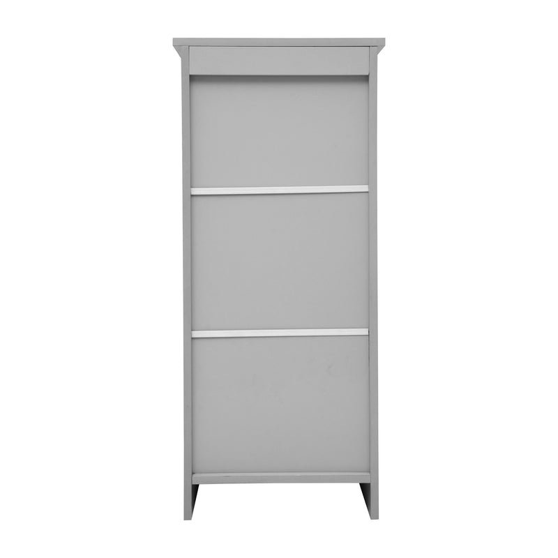 Vigo Bathroom Storage Cabinet with Adjustable Cabinet Shelf, Upper Open Shelf, and Magnetic Closure Door