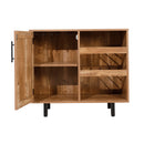 Aloise Bar and Sideboard with Storage Cabinet, Hanging Stemware Holders and Bottle Storage