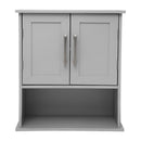 Vigo Wall Mounted Bathroom Medicine Cabinet with Adjustable Cabinet Shelf, Lower Open Shelf, and 2 Magnetic Closure Doors