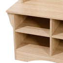 Whitman Hallway Tree with Bench Seating, 3 Single Coat Hooks and Lower Storage with Adjustable Shelves