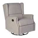 Abby 3-in-1 Wingback Manual Recliner Rocker Swivel Glider Chair