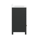 Argos 30 Inch Single Sink Bathroom Vanity with Undermount Basin, Soft-Close Cabinet, Easy-Glide Drawer, and Carrara Marble Finish Countertop