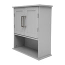 Vigo Wall Mounted Bathroom Medicine Cabinet with Adjustable Cabinet Shelf, Lower Open Shelf, and 2 Magnetic Closure Doors