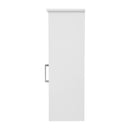 Vigo Bathroom Storage Cabinet with Adjustable Cabinet Shelf, Upper Open Shelf, and Magnetic Closure Door