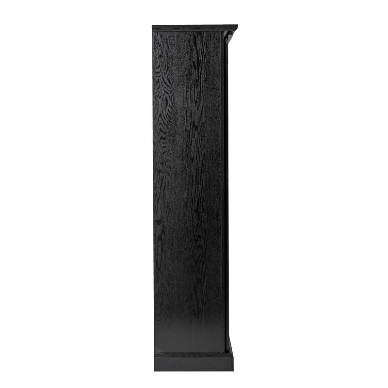 Finnoula 36" Wide Farmhouse Storage Cabinet, Semi-Open Storage with Sliding Barn Door