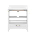 Argos 30 Inch Single Sink Bathroom Vanity with Undermount Basin, Soft-Close Cabinet, Easy-Glide Drawer, and Carrara Marble Finish Countertop