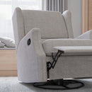 Abby 3-in-1 Wingback Manual Recliner Rocker Swivel Glider Chair