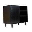 Aloise Bar and Sideboard with Storage Cabinet, Hanging Stemware Holders and Bottle Storage