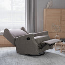 Abby 3-in-1 Wingback Manual Recliner Rocker Swivel Glider Chair