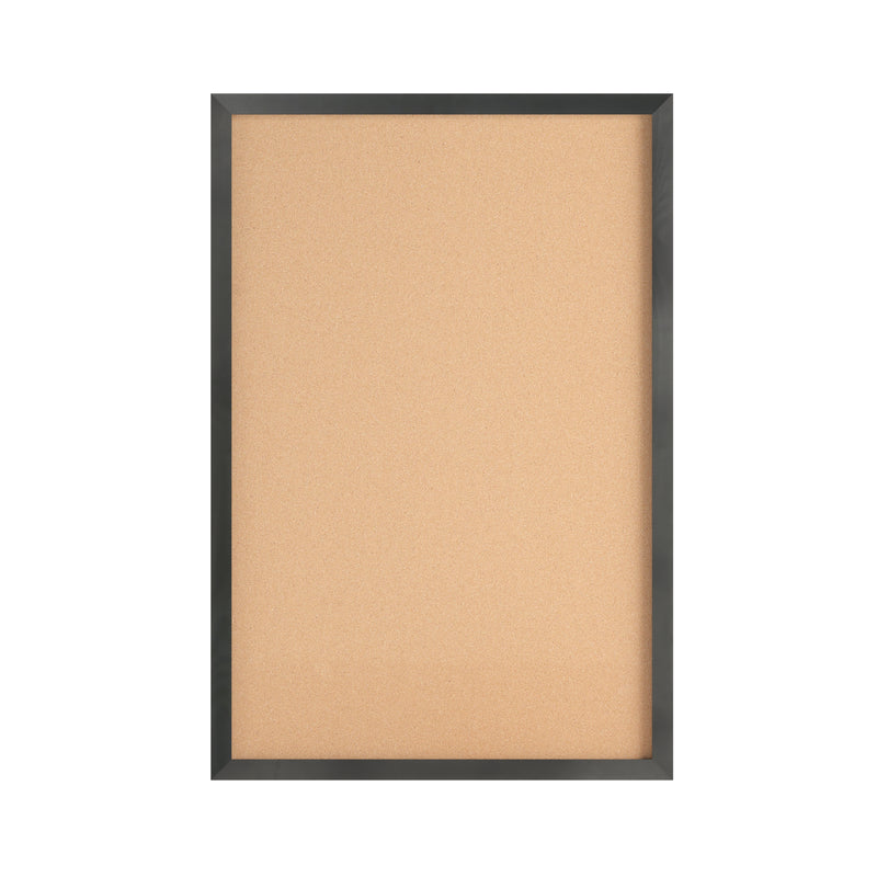Cristal 24x36 Cork Display Board with Wooden Frame and Push Pins