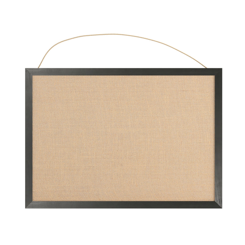 Clarey 20x30 Linen Display Board with Wooden Frame and Push Pins