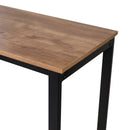 Kramer Metal Bar and Wine Table with Bottle Storage and Hanging Stemware Holders